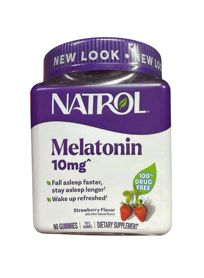 Natrol, Melatonin Gummies, Strawberry, 90 Gummies (5 mg per Gummy) - Image 1